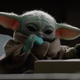 Baby Yoda eating cookies